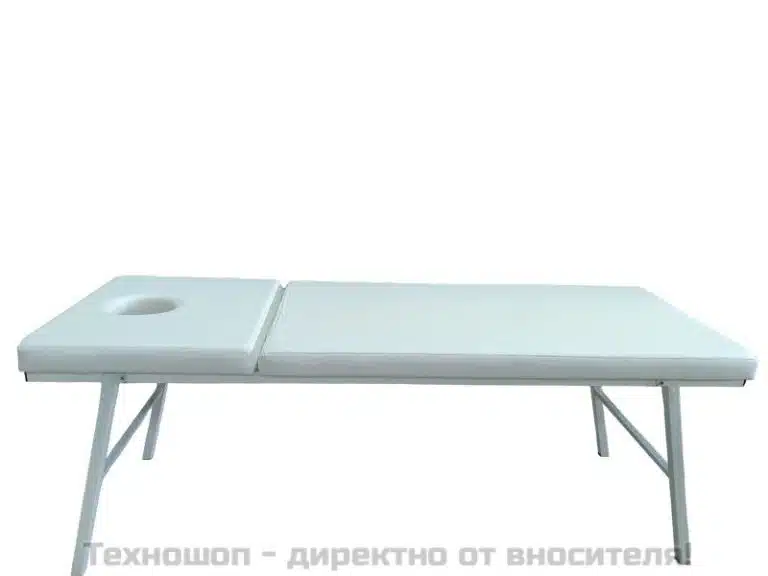 Стационарна кушетка- бял цвят